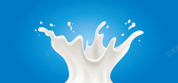 牛奶广告jpg设计背景_新图网 https://ixintu.com 卡通 牛奶广告 蓝色背景