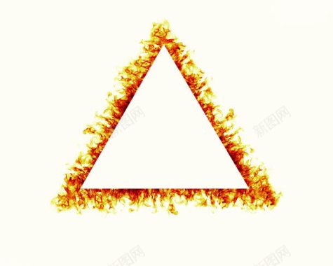 三角形火焰背景边框背景