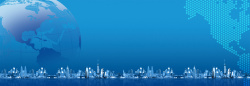 高楼大厦图片科技商务城市渐变蓝色背景高清图片