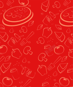 披萨宣传单饮食卡通红色广告背景高清图片