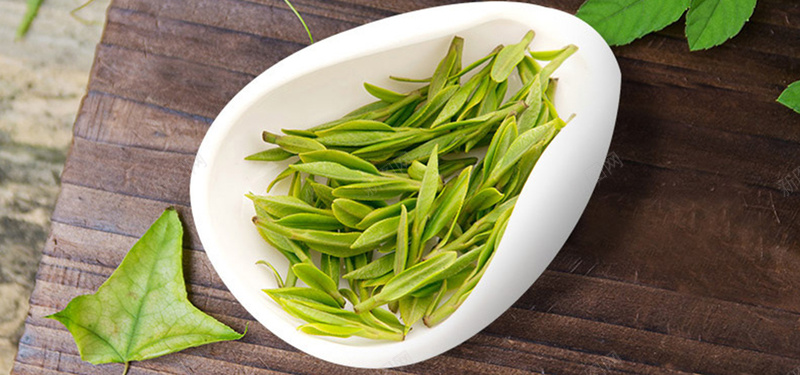 茶道背景图jpg_新图网 https://ixintu.com 摄影 海报banner 绿色 绿茶 茶叶 风景