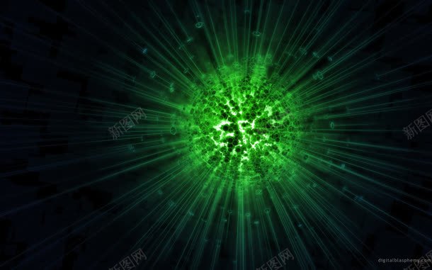 绿色光效球体壁纸jpg设计背景_新图网 https://ixintu.com 壁纸 球体 色光