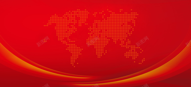 党政宣传展板psd设计背景_新图网 https://ixintu.com 世界地图 几何 扁平 文明建设展板 渐变 温暖 红色 线条