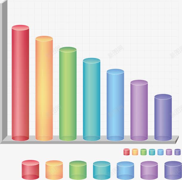 柱状统计png免抠素材_新图网 https://ixintu.com 3D ppt 商务 柱状 精美 统计图