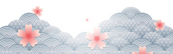 灰色樱花日式樱花背景图高清图片