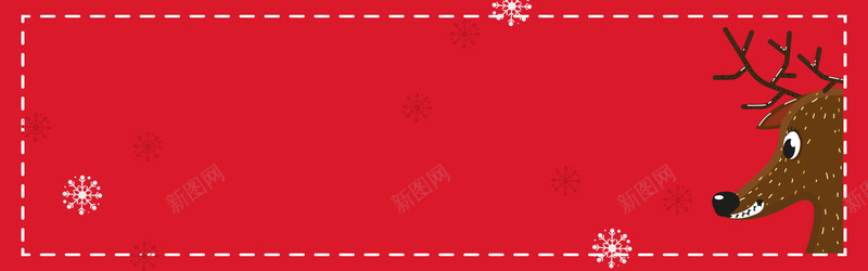 圣诞节红色卡通电商狂欢bannerpsd设计背景_新图网 https://ixintu.com 十二月二十五 卡通 可爱 圣诞快乐 圣诞狂欢 圣诞节 红色 边框 雪花 麋鹿