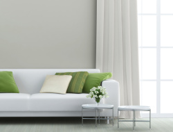 软装窗帘模版室内白色清爽简约现代时尚背景高清图片
