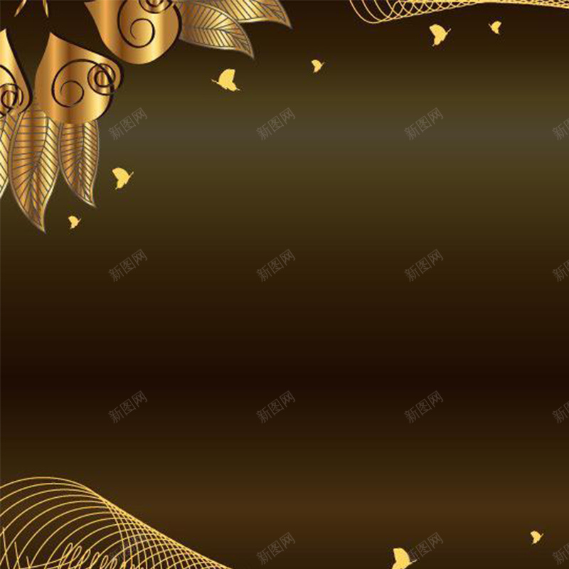 古典金色背景图jpg设计背景_新图网 https://ixintu.com 主图 古典 纹理 花瓣 质感 边框 金属 金色 高贵