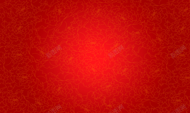红色牡丹花纹底图背景模板背景