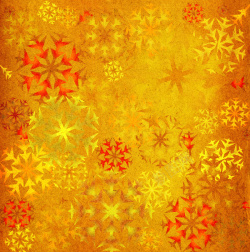 金黄色剪纸圣诞节雪花剪纸金黄色红色背景高清图片