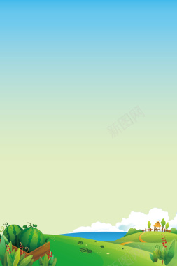 矢量卡通风景背景背景