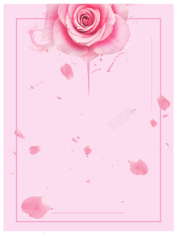 女士香水海报玫瑰诱惑优雅性感女士香水海报背景高清图片