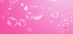 粉色美妆盛宴气泡背景高清图片