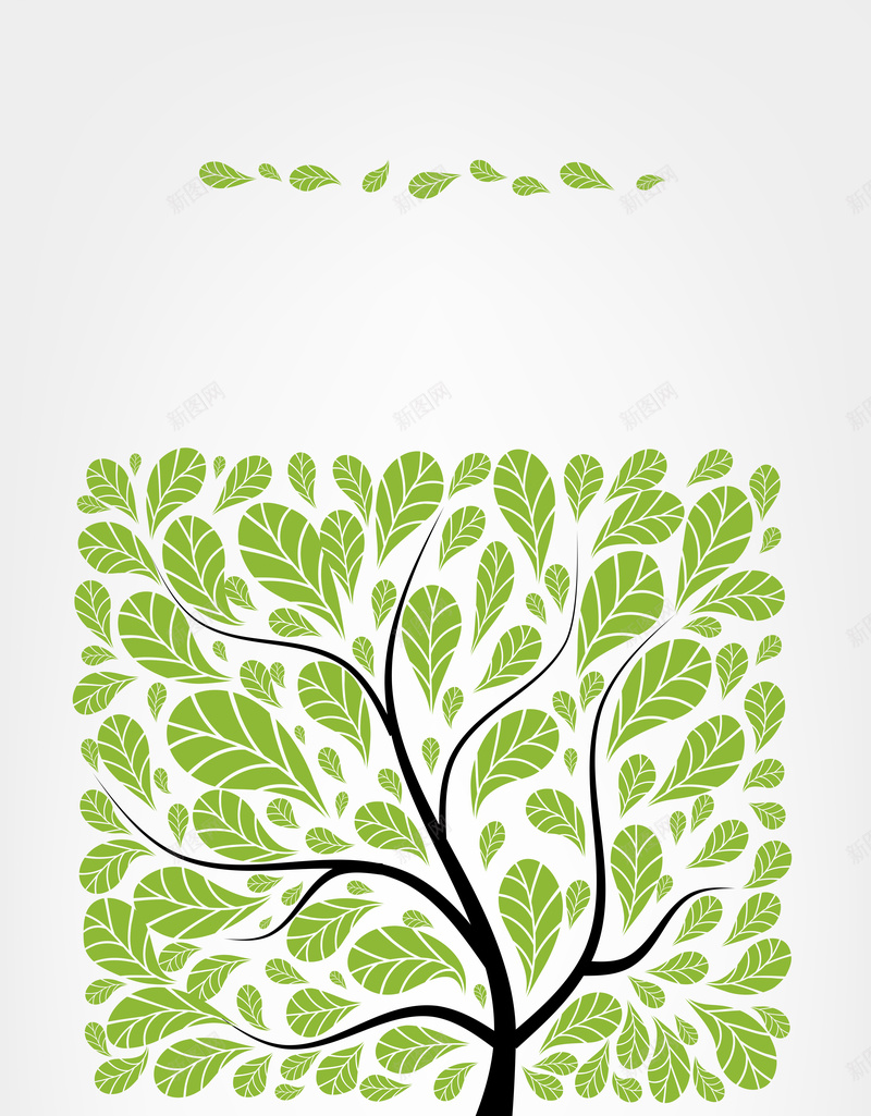 植物名片矢量ai_新图网 https://ixintu.com 卡片 卡通 名片 手绘 树木 植物 白色 矢量唯美 童趣 矢量图