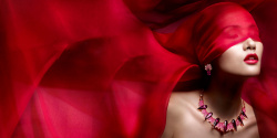 唇膏宣传海报红色魅惑彩妆口红背景高清图片