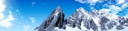 男装服装海报雪山背景高清图片