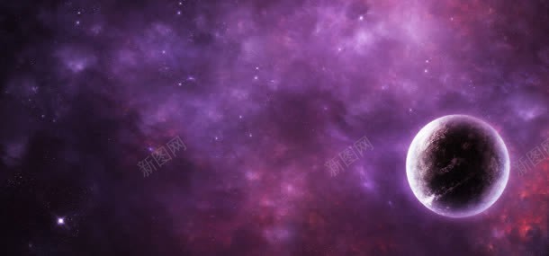 紫色大气星空宇宙jpg设计背景_新图网 https://ixintu.com 大气星空宇宙 星星 星球