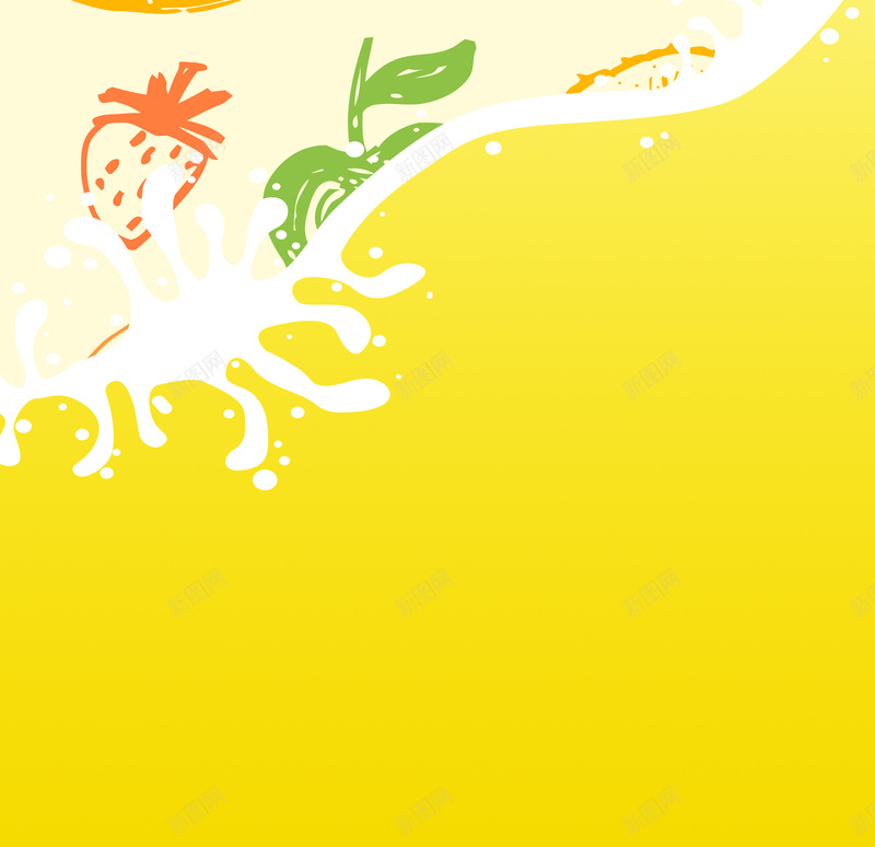 黄色手绘背景水果X展架psd设计背景_新图网 https://ixintu.com 手绘 新鲜 果蔬店 水果店 水果易拉宝 水果沙拉 美味 美食 黄色