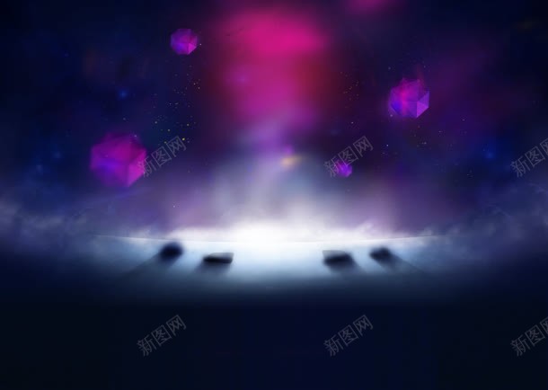 紫色星空模糊海报jpg设计背景_新图网 https://ixintu.com 星空 模糊 海报 紫色