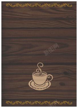 咖啡厅棕色纹理咖啡吧木纹背景背景