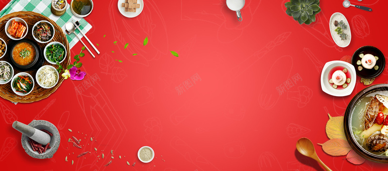 红色美食熟食零食食品淘宝电商bannerpsd设计背景_新图网 https://ixintu.com banner 淘宝 熟食 电商 红色 美食 零食 食品