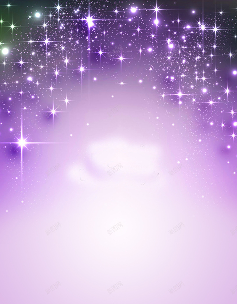 紫色星空H5背景jpg设计背景_新图网 https://ixintu.com H5背景 亮晶晶 太空 星星 星空 月色 紫色 萤火虫 闪闪发光 黑夜 黑暗