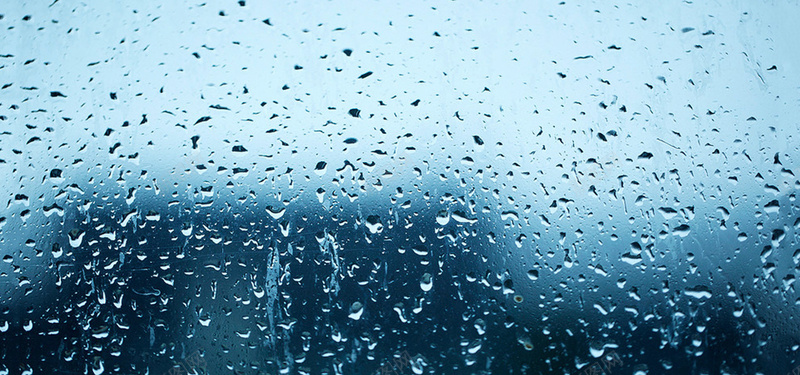 唯美的雨水玻璃背景背景