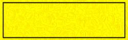 美食节边框吃货日卡通手绘黄色边框banner背景高清图片
