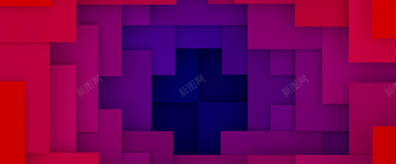 方块背景jpg设计背景_新图网 https://ixintu.com 几何 层次 扁平 方块 海报banner 渐变 紫色 红色 蓝色