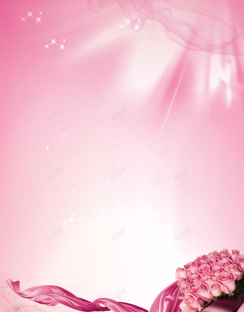 粉色玫瑰花束妇女节背景jpg设计背景_新图网 https://ixintu.com 38女王节 38妇女节宣传 女人节 展板 晚会 母亲节 海报 玫瑰 粉色 舞台 节日素材 花束