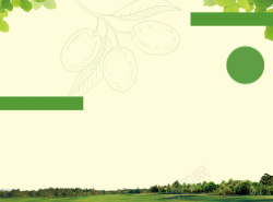酒店三折页封面绿色酵素草本产品封面背景高清图片