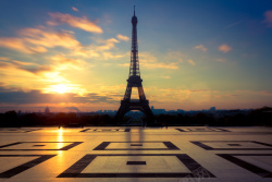 巴黎美景唯美的法国埃菲尔铁塔摄影高清图片