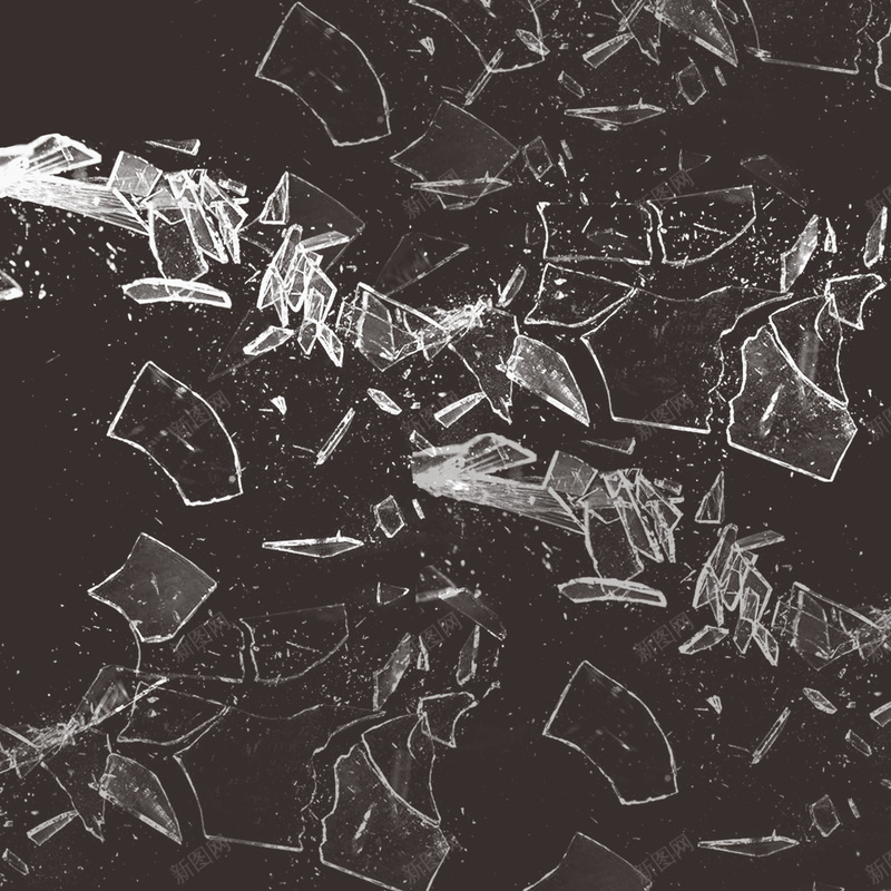 黑色质感创意艺术展广告海报psd设计背景_新图网 https://ixintu.com 创意广告 创意背景 创新广告 商务科技 破碎玻璃 艺术展 艺术展背景 艺术节 黑色背景