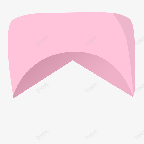 粉红色的护士帽png免抠素材_新图网 https://ixintu.com 不规则图形 医院 女护士 护士 白大褂 粉红色