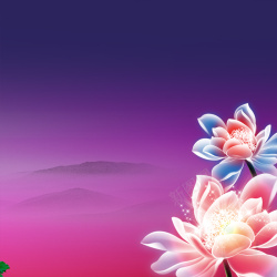 梦幻水晶花中秋淘宝主图背景高清图片
