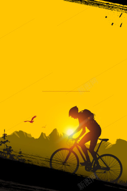 西藏骑行骑行西藏旅行海报背景高清图片