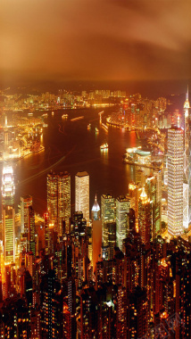 香港夜景欣赏背景
