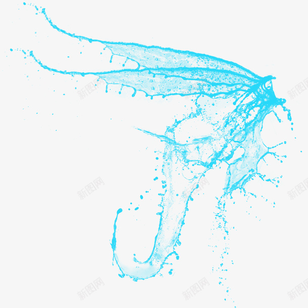 水花翅膀png免抠素材_新图网 https://ixintu.com 喷溅的水花 水花 水花组成翅膀 水花翅膀 飞翔的水花翅膀