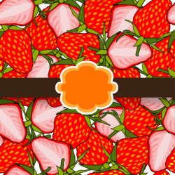 草莓大棚草莓无缝拼接背景矢量图高清图片