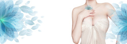 胸部美容减肥整形医疗美胸花朵简约背景高清图片