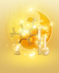 创意化学分子化学分子创意化妆品背景高清图片