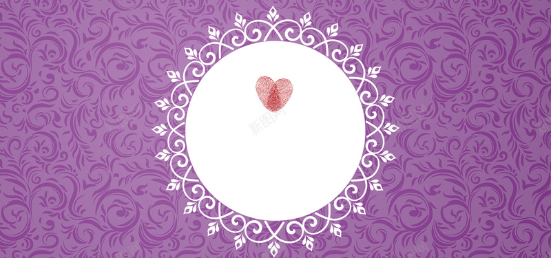 紫色婚礼纹理几何紫色banner背景背景