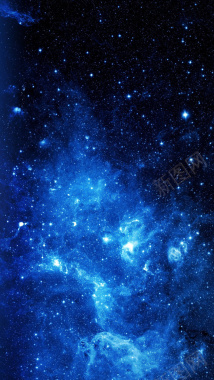 星空科技感蓝色H5背景背景