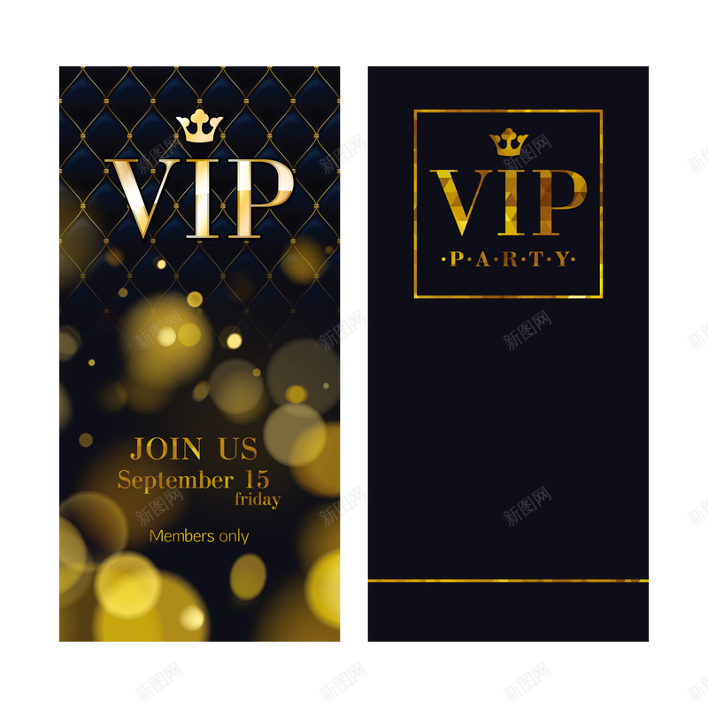 金色VIP会员卡背景矢量图eps_新图网 https://ixintu.com VIP 会员 会员卡 会员卡背景 卡片 梦幻 皇冠 背景 贵宾卡 金色 矢量图