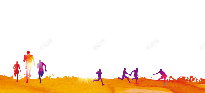 运动会奔跑背景海报psd设计背景_新图网 https://ixintu.com 人物 健身 冲刺 合作 团结 奔跑 女子 年轻人 扁平 接力赛 比赛 男子 背景 跑步 运动