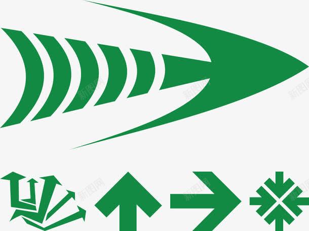 绿色箭头创意图标png_新图网 https://ixintu.com 右箭头 方向键 矢量箭头 绿箭头 绿色