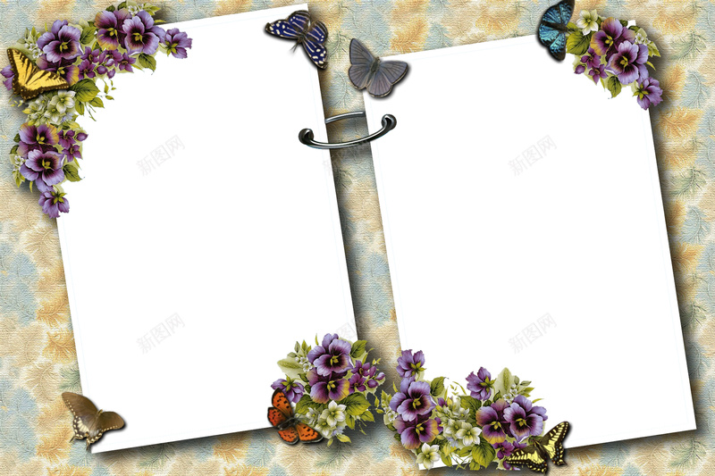 欧美花框背景海报psd设计背景_新图网 https://ixintu.com 欧美 欧美海报 欧诶素材 相框 相框背景 相框花朵 紫色 花朵