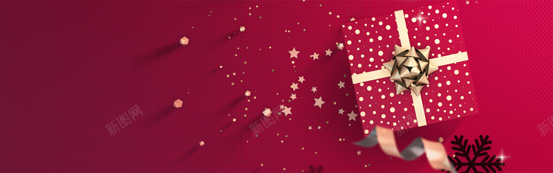 红色圣诞礼盒banner海报背景psd设计背景_新图网 https://ixintu.com 圣诞元素 圣诞帽 圣诞树 圣诞礼物 圣诞素材 圣诞节 圣诞装饰球 礼物 礼盒 红色背景 线条 雪花