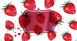 水果店卡片草莓销售矢量图高清图片
