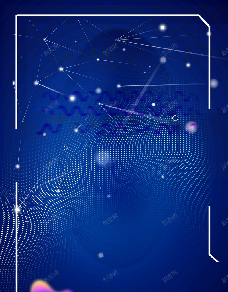 创意蓝色大气区块链海报psd设计背景_新图网 https://ixintu.com 人工智能 大气 智能AI 智能科技 未来机器人 科技 科技创新 蓝色